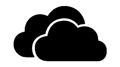 Dark OneDrive logo